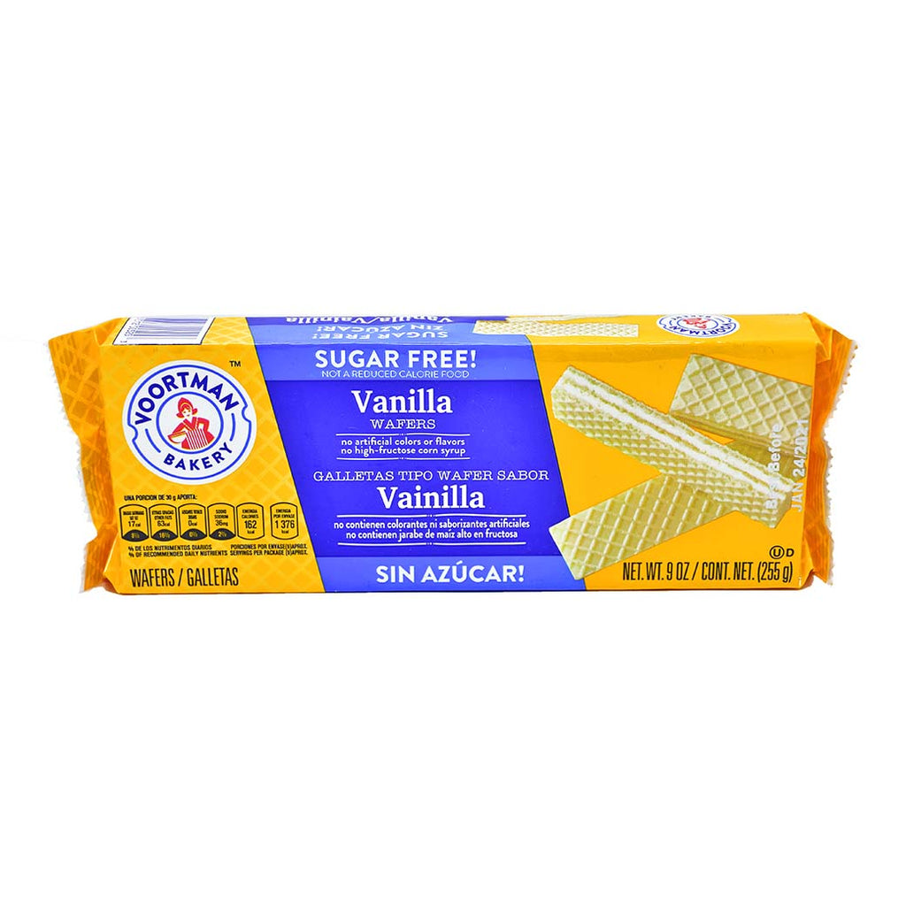 VOORTMAN Wafer Vainilla Sugar Free255g