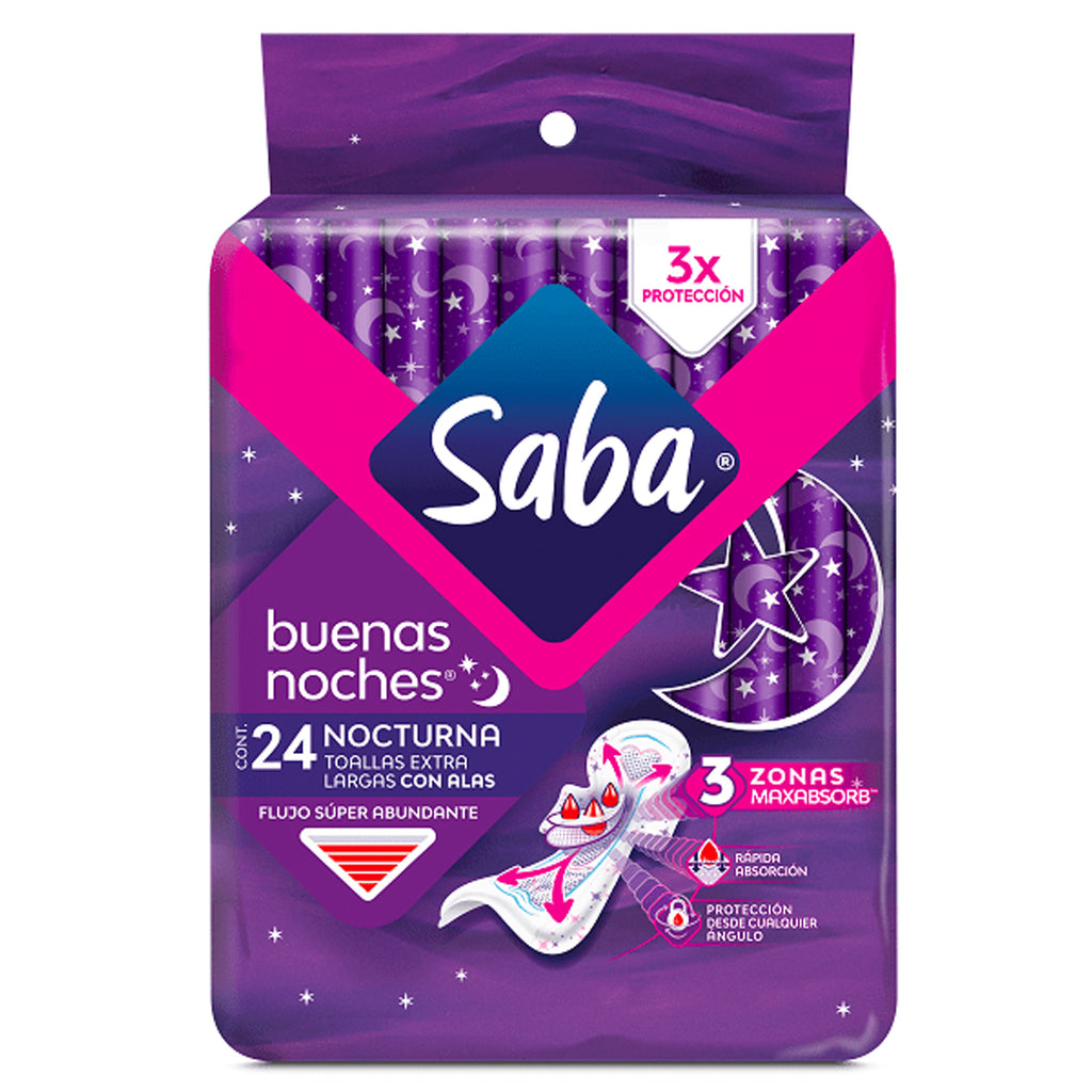SABA Toalla BuenasNoche C/Alas 24UN