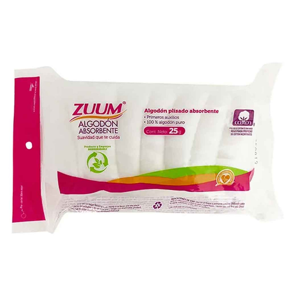ZUMM Algodon PlisadoAbsorbente 25GR