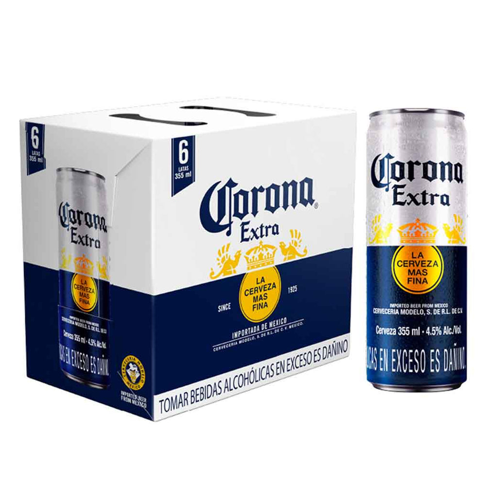 CORONA Cerveza Lata 355ml 6pk