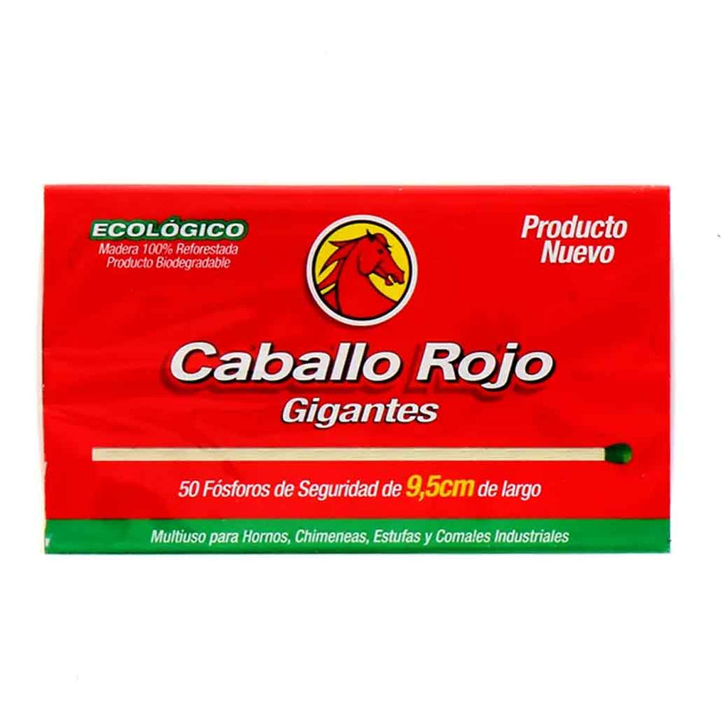 CABALLO ROJO Fosforos Gigantes