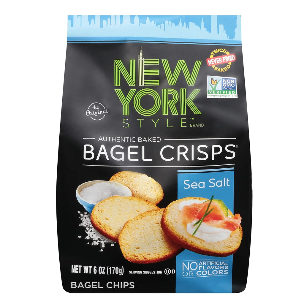 NY Style Bagel Crisps Sea Salt 6 oz