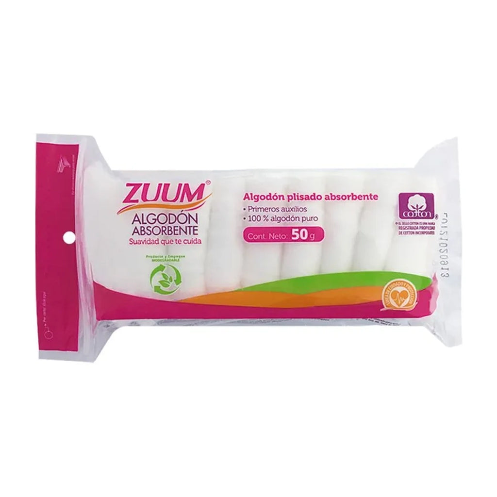 ZUMM Algodón PlisadoAbsorbente 50GR